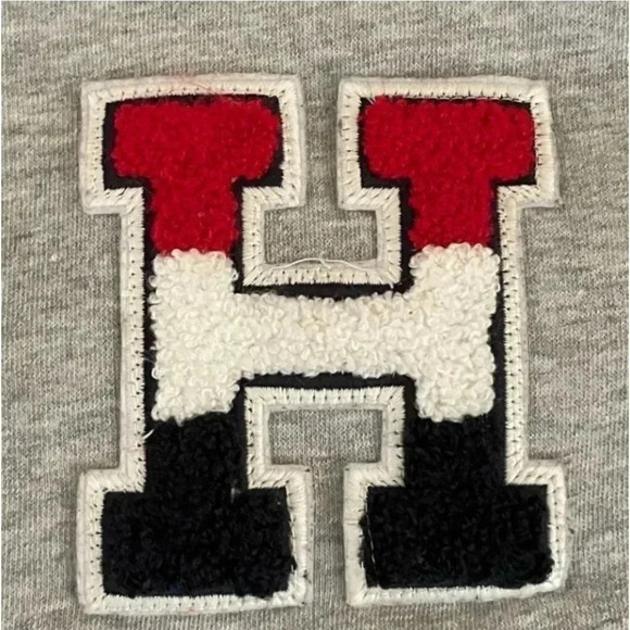 Tommy Hillfiger Big Boys Wayne Gray Rec Colorblocked Varsity Jacket SZ S - Picture 7 of 12